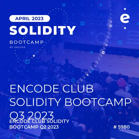 Œuvre du certificat NFT Encode Solidity Bootcamp #5980